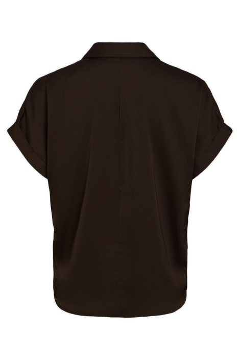 Vila bruine dames blouse | Achteraanzicht
