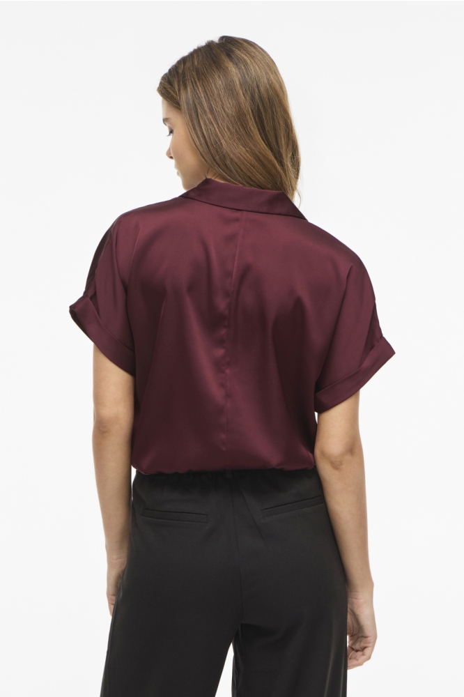 Vila bordeaux dames blouse |