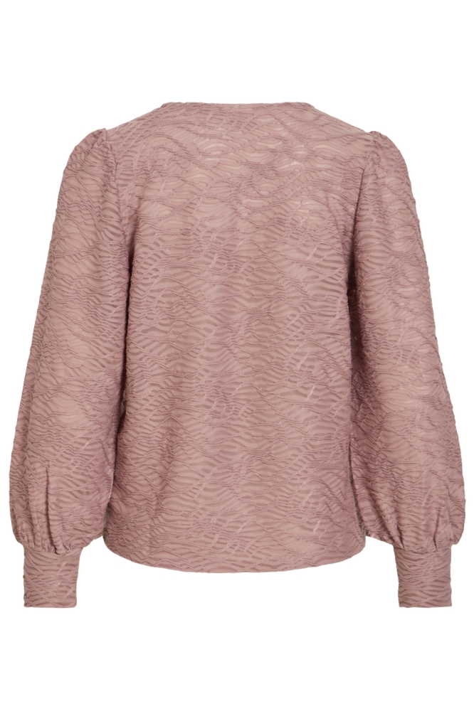 Vila roze dames t-shirt | Achteraanzicht