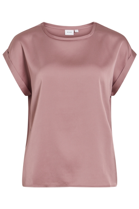Vila roze dames t-shirt | Vooraanzicht