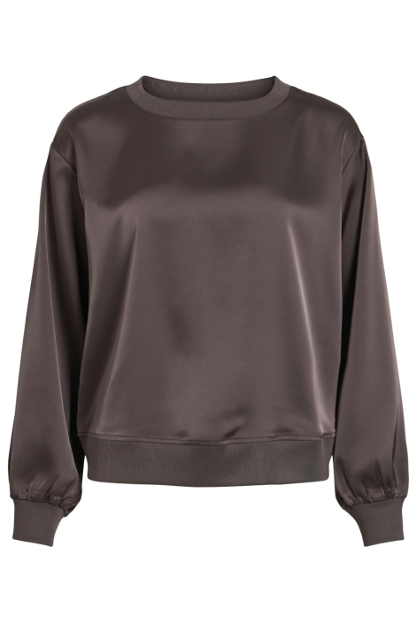 Vila bruine dames t-shirt | Vooraanzicht