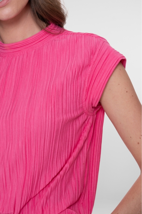 Geisha roze dames top | Kleurstaal