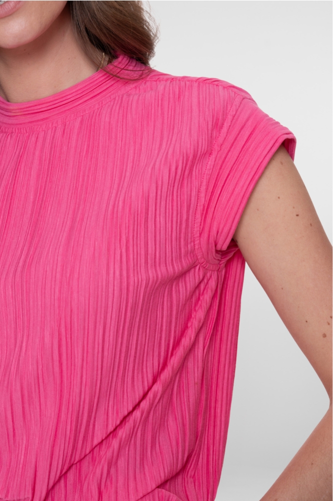 Geisha roze dames top | Kleurstaal