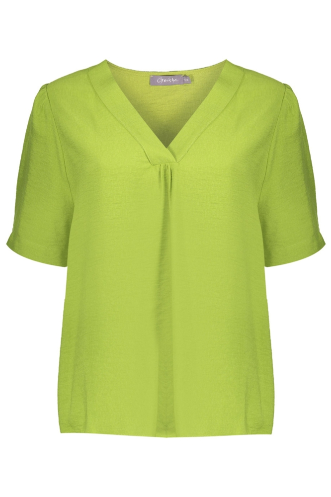 Geisha groene dames t-shirt | Vooraanzicht