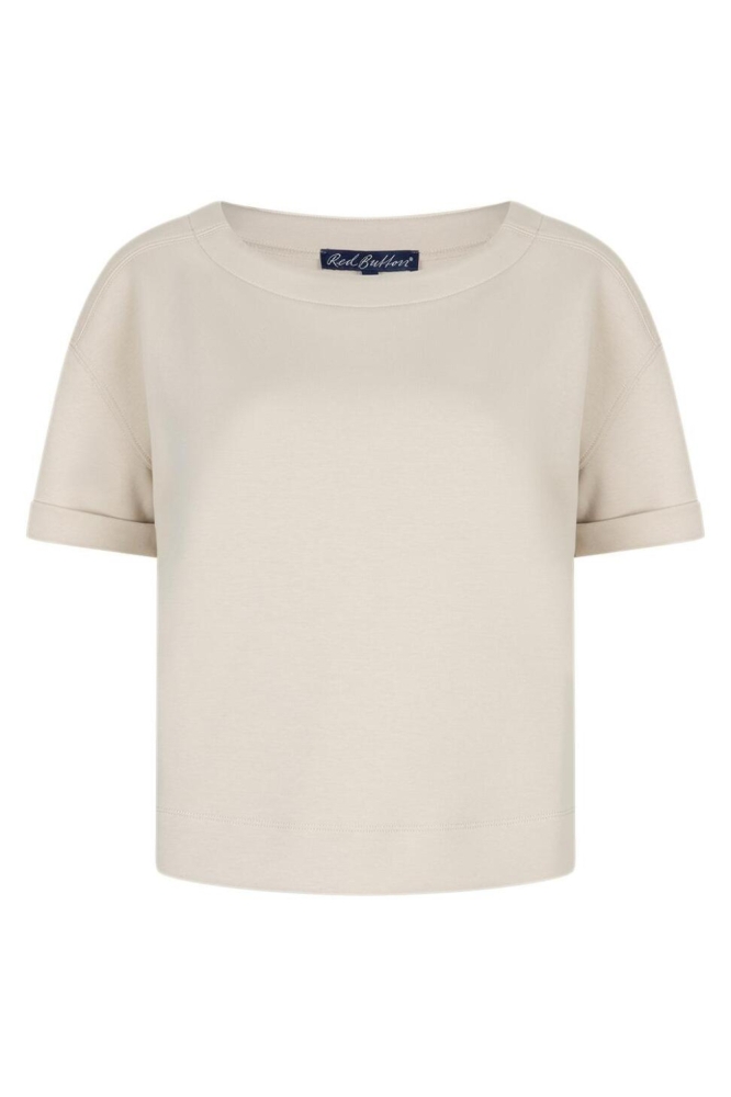 Red Button beige dames t-shirt | Vooraanzicht