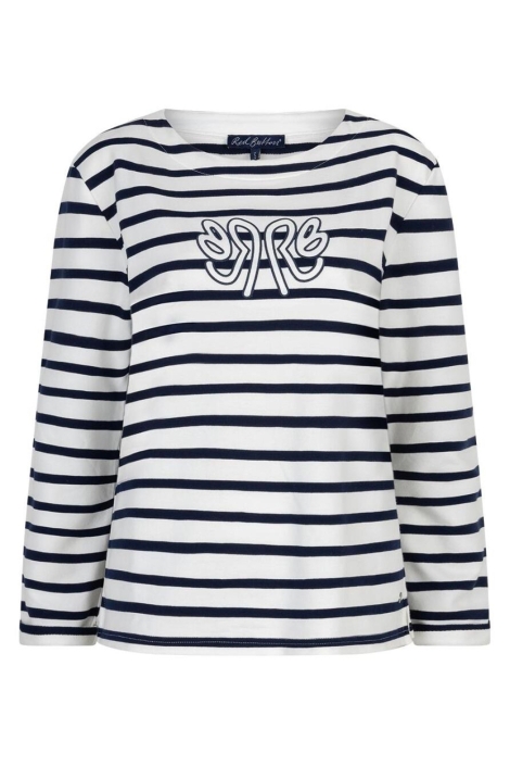 Red Button blauwe dames t-shirt | Vooraanzicht