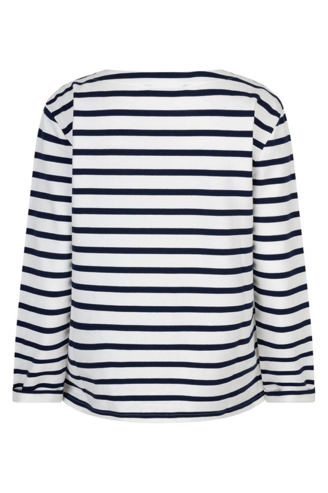 Red Button blauwe dames t-shirt | Achteraanzicht