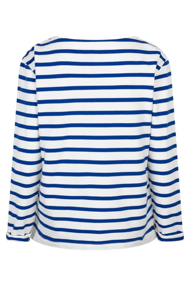 Red Button blauwe dames t-shirt | Achteraanzicht