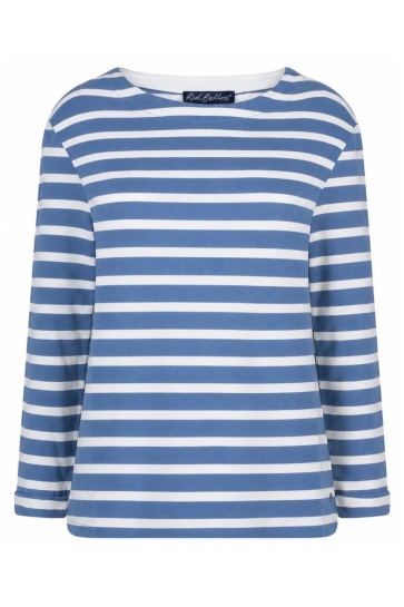 Red Button T-shirt TERRY STRIPE LONG SLEEVE SRB4755 Jeans Blue