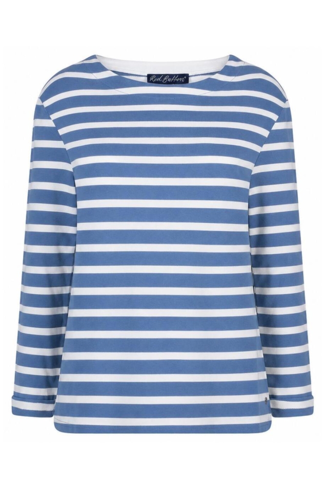 Red Button blauwe dames t-shirt | Vooraanzicht