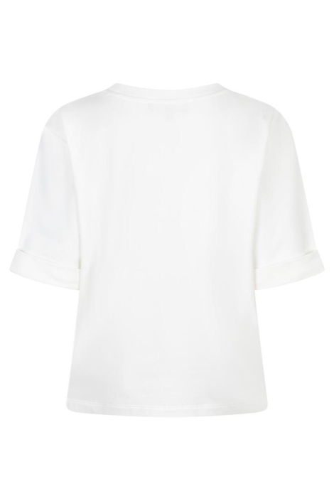 Red Button witte dames t-shirt | Achteraanzicht