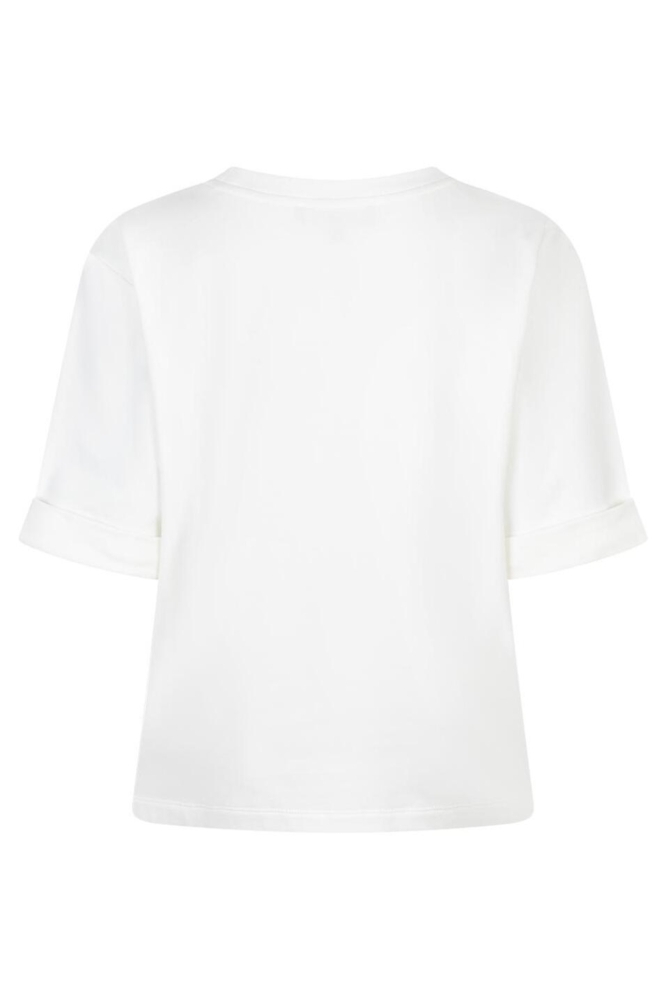 Red Button witte dames t-shirt | Achteraanzicht