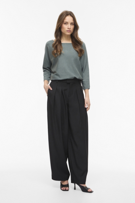 Vila groene dames trui | Model