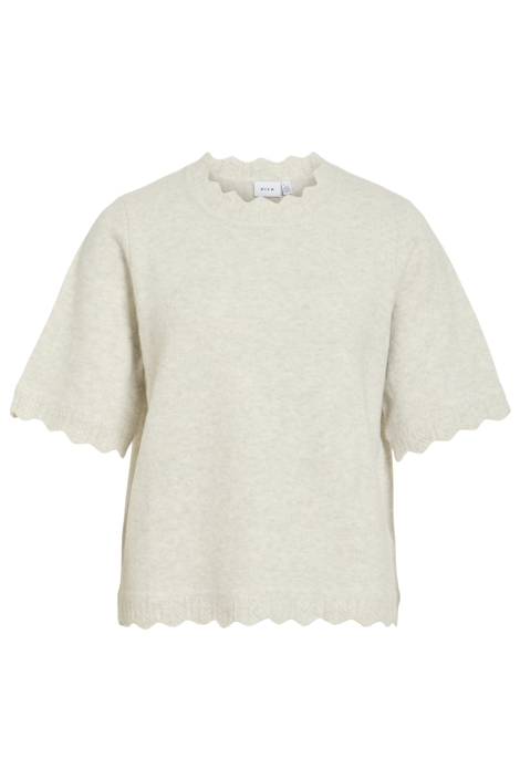 Vila beige dames trui | Vooraanzicht