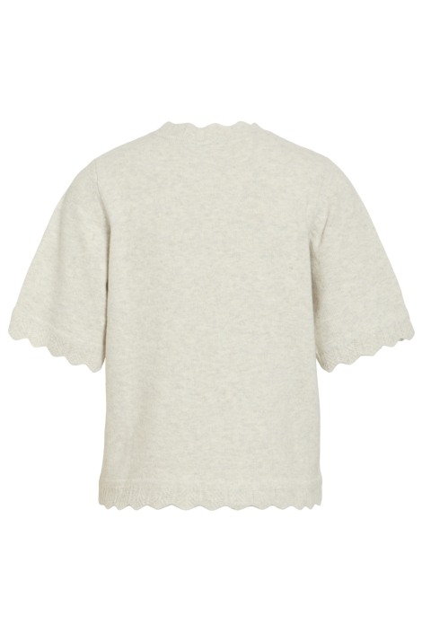Vila beige dames trui | Achteraanzicht