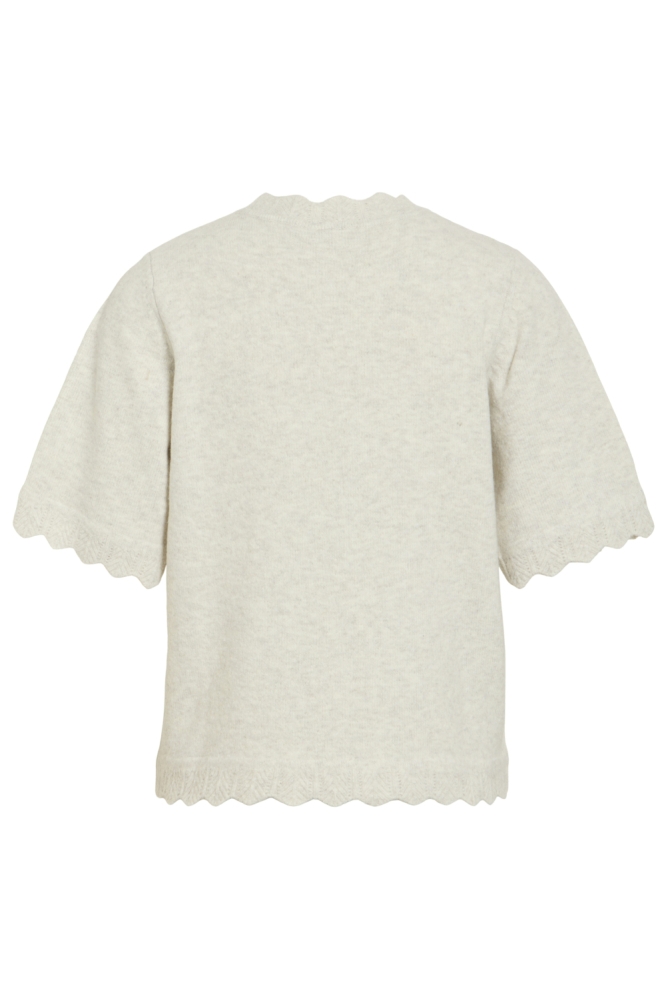 Vila beige dames trui | Achteraanzicht