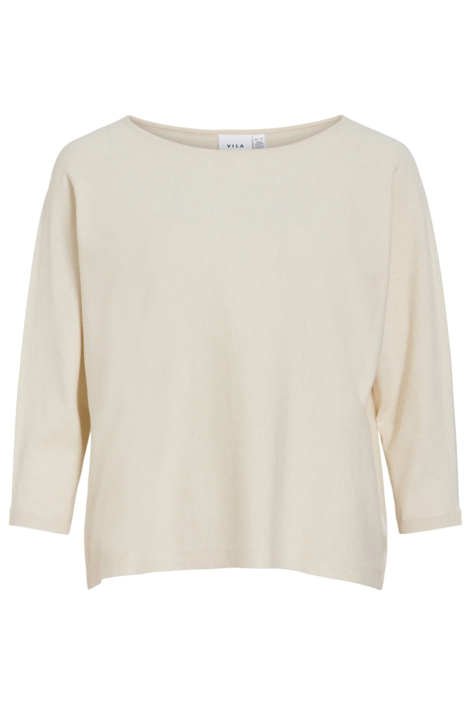 Vila beige dames trui | Vooraanzicht
