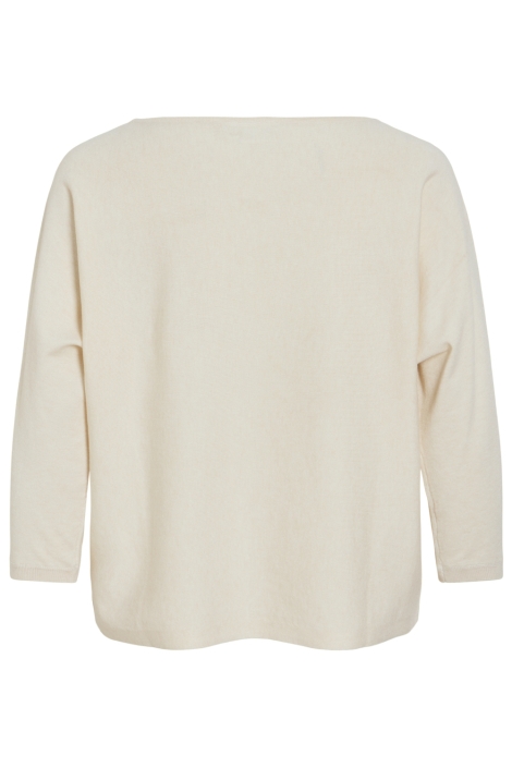 Vila beige dames trui | Achteraanzicht