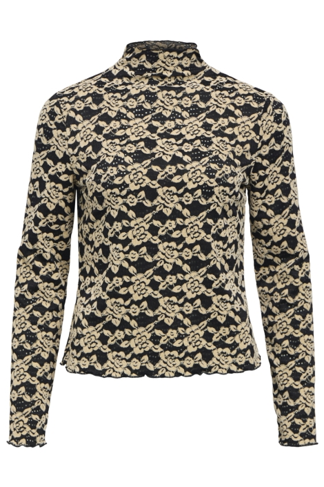 Object zwarte dames t-shirt | Vooraanzicht