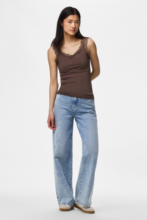 Pieces bruine dames top | Model