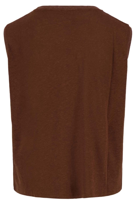 Zusss bruine dames top | Achteraanzicht