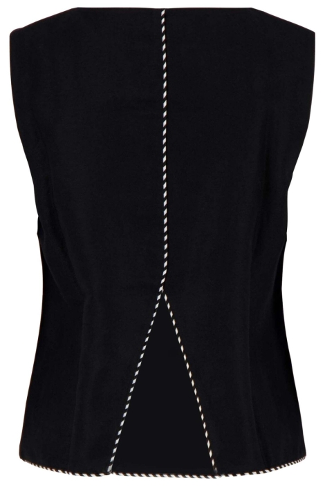 Zusss zwarte dames top | Achteraanzicht
