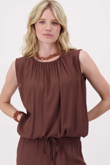 Zusss Top CRINCLE DOEK BALLON TOPJE 0304 0067 BROWN