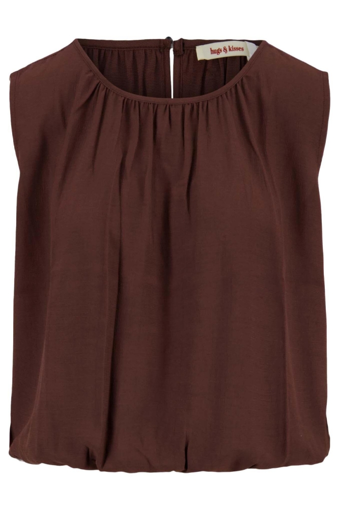 Zusss bruine dames top | Vooraanzicht