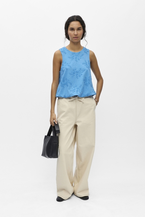 Object blauwe dames top | Model
