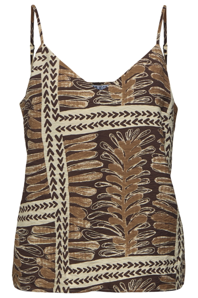 Object bruine dames top | Vooraanzicht