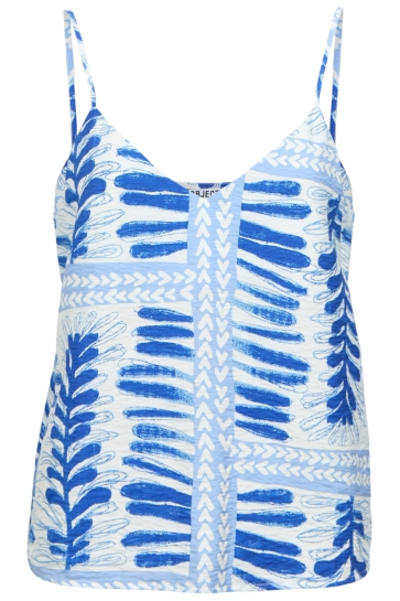 Object Top OBJSHELLY LO SINGLET TOP 145 23049496 Azure Blue/White-blue