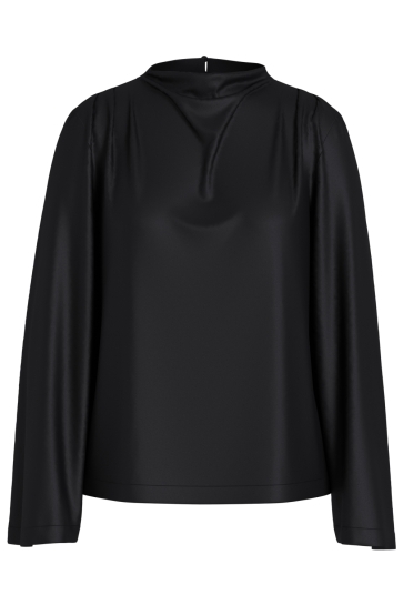 Vila vilanna high neck top/ka Zwart