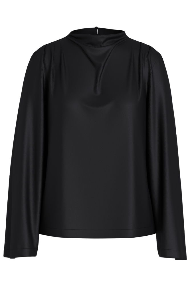 Vila zwarte dames blouse | Vooraanzicht