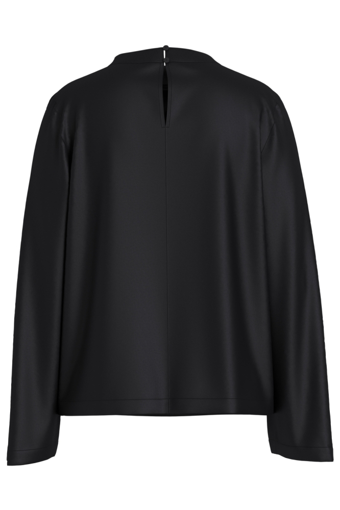 Vila zwarte dames blouse | Achteraanzicht
