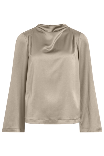 Vila vilanna high neck top/ka Beige