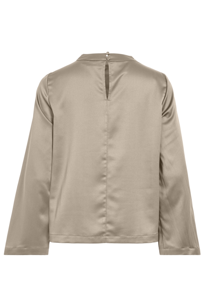 Vila beige dames blouse | Achteraanzicht