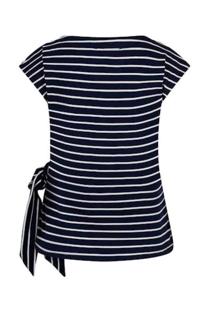 Red Button blauwe dames t-shirt | Achteraanzicht