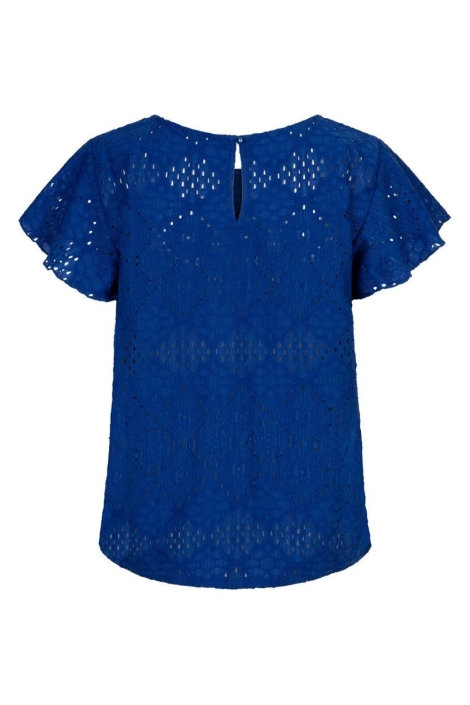 Red Button blauwe dames t-shirt | Achteraanzicht