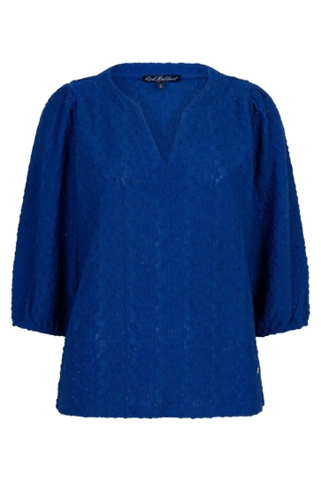 Red Button T-shirt TOP AJOUR SRB4809 cobalt