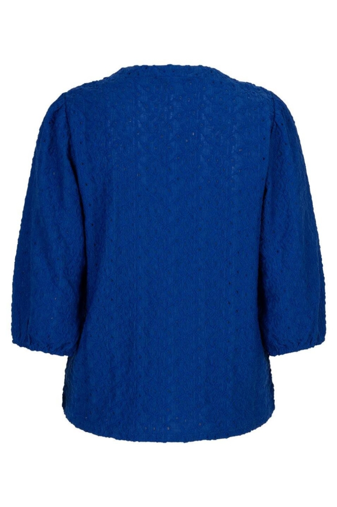 Red Button blauwe dames t-shirt | Achteraanzicht