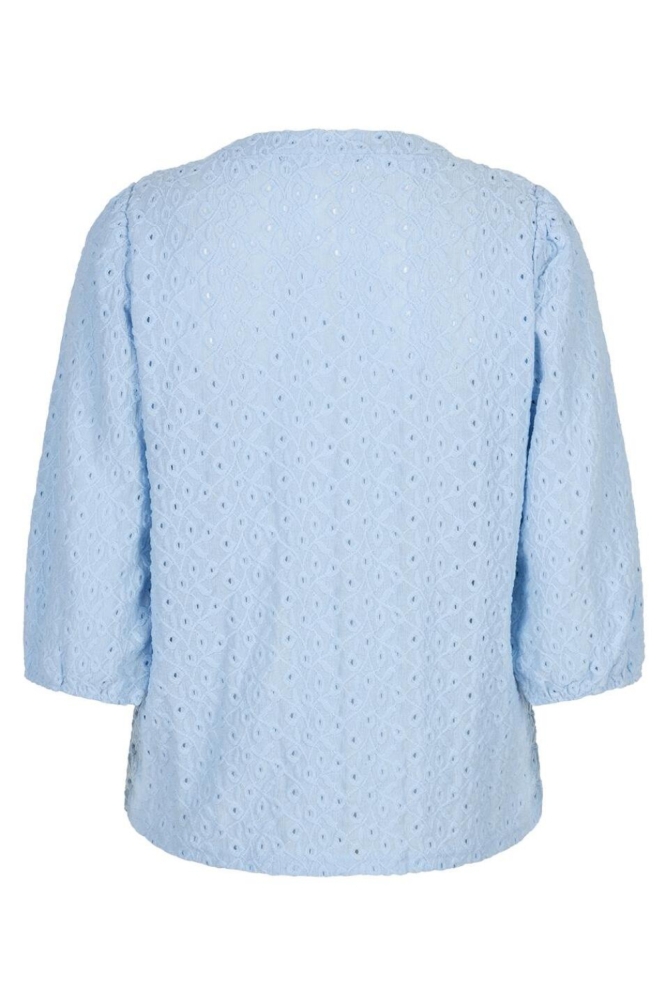 Red Button blauwe dames t-shirt | Achteraanzicht