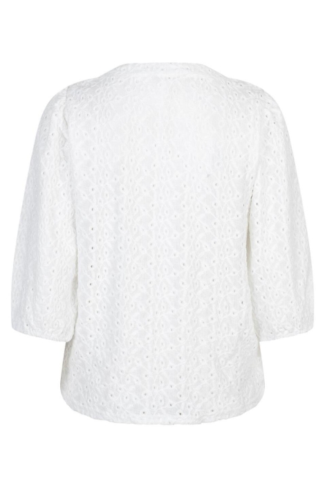 Red Button witte dames t-shirt | Achteraanzicht