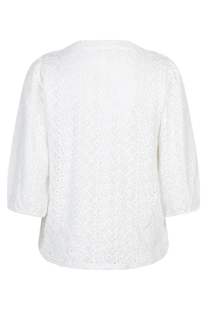 Red Button witte dames t-shirt | Achteraanzicht