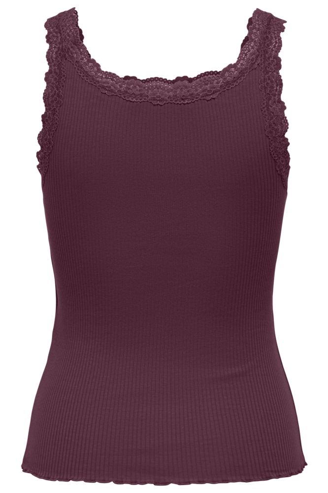 Only bordeaux dames top | Achteraanzicht