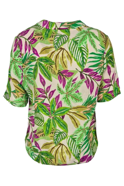 FOS Amsterdam groene dames blouse | Achteraanzicht