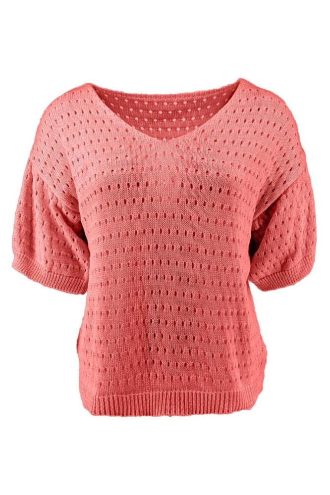 FOS Amsterdam rode dames t-shirt | Vooraanzicht