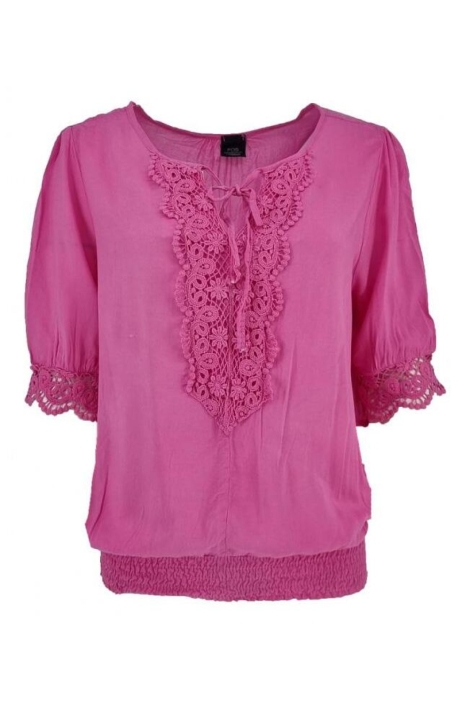 FOS Amsterdam roze dames t-shirt | Vooraanzicht
