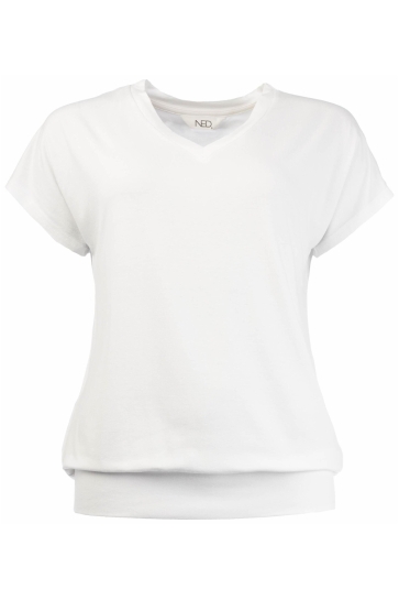 NED T-shirt MANA SS HEAVY VI/EA 25S2-U500-41 00 optical white