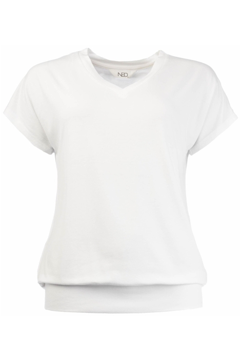 NED witte dames t-shirt | Vooraanzicht