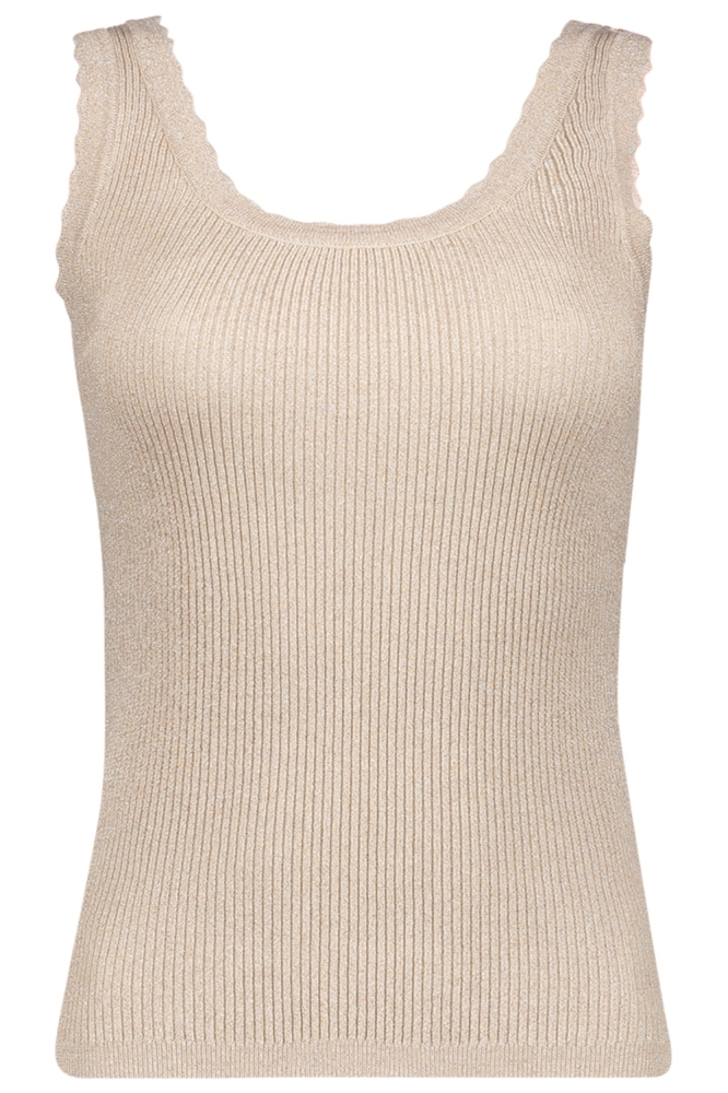 Geisha beige dames top | Vooraanzicht